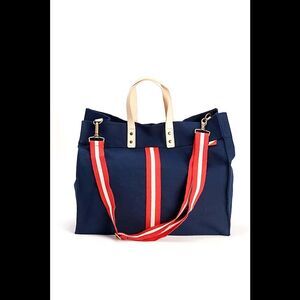 Shorebags Large Box Tote Navy